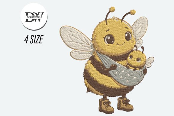 Baby Bee Embroidery Design: A Charming Branding Choice