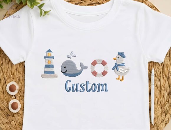 Charming Nautical Vibes in Every Stitch