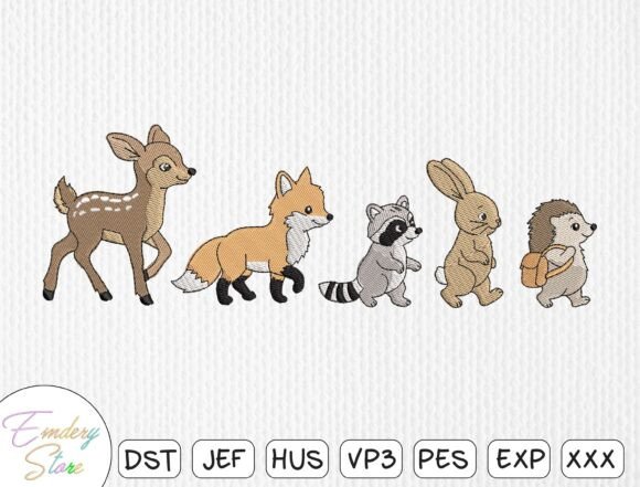 Charming Woodland Animals for Boutique Apparel