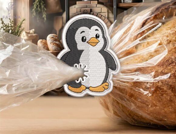 Cute Penguin Bag Tie Embroidery Design Review for Apparel Designers