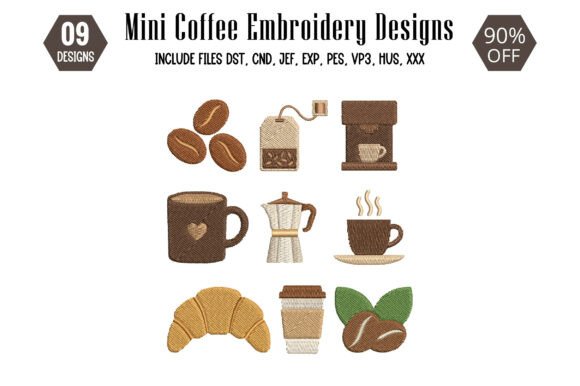Mini Coffee Embroidery Design Review for Boutique Sweatshirts
