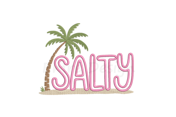Salty Embroidery, Palm Tree Embroidery