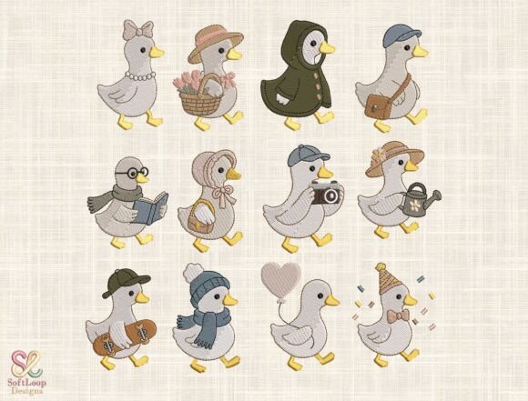 Whimsical Storybook Goose Embroidery Bundle Review